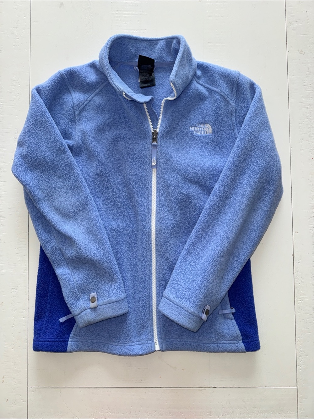 The North Face Girls' Light Periwinkle and Royal Blue Fleece Jacket s